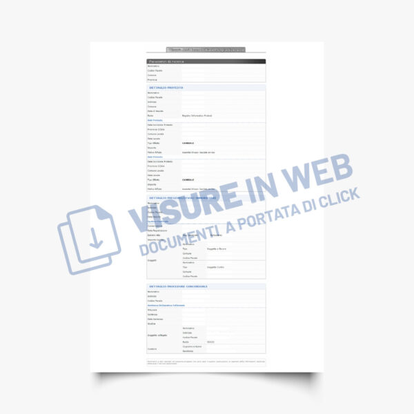 Visura Catastale piu Pregiudizievole